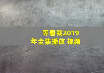 等着我2019年全集播放 视频